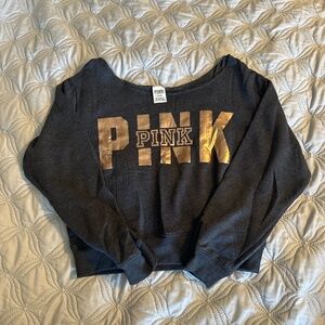 Off the shoulder PINK sweathshirt